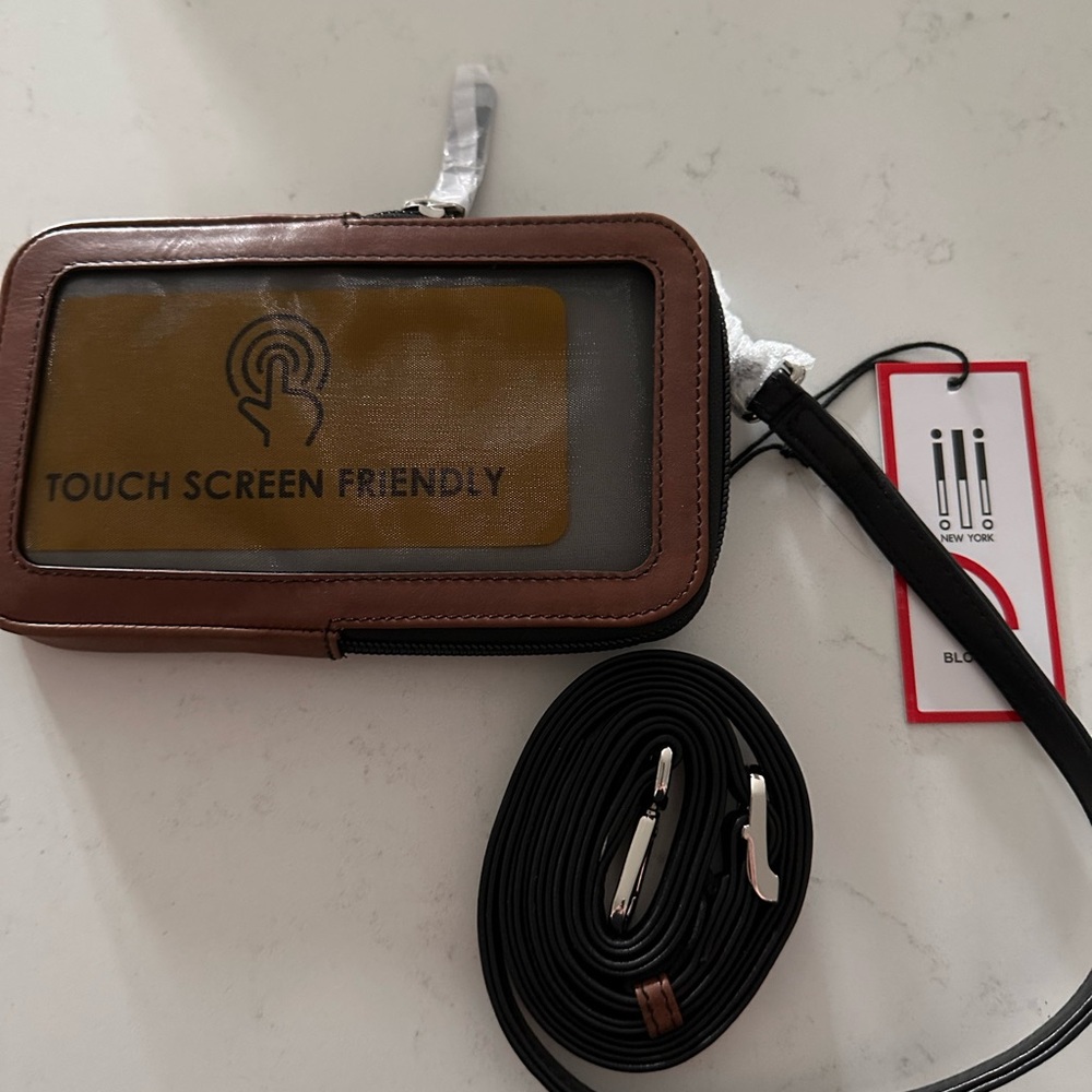 Brown Touch Screen Friendly Crossbody Bag